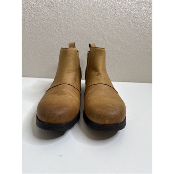 Sorel Women's Emelie Chelsea Boot Waterproof Light Leather Brown size 10.5 Women - Picture 4 of 13